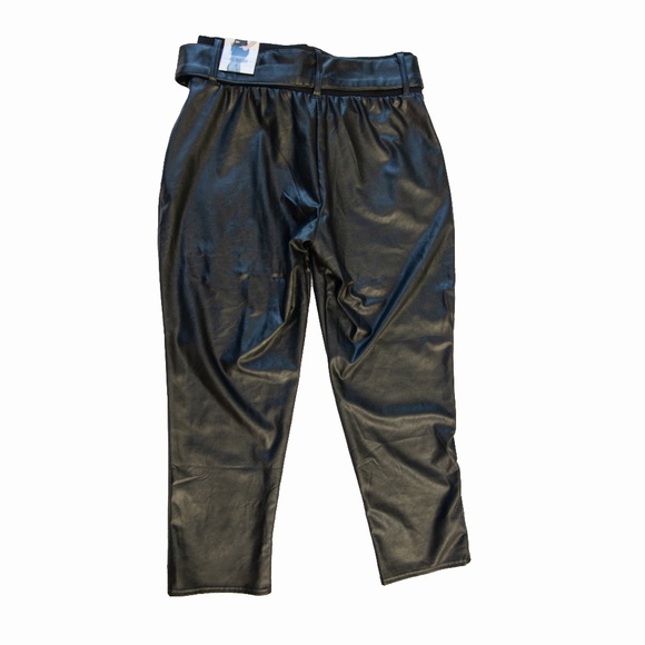 Brand New Vegan Leather Straight Leg Pants - Picture 6 of 6